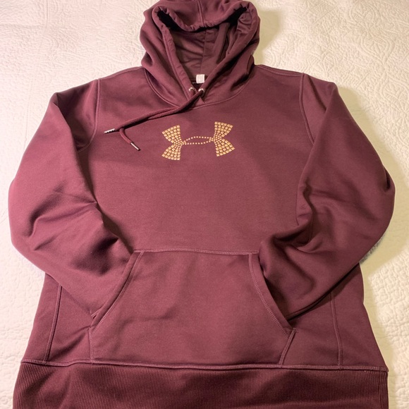 Under Armour maroon hoodie - Picture 2 of 9